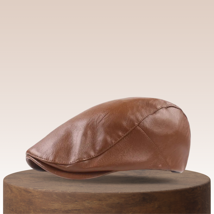 Alaric | vintage-tyylinen nahkainen lippalakki