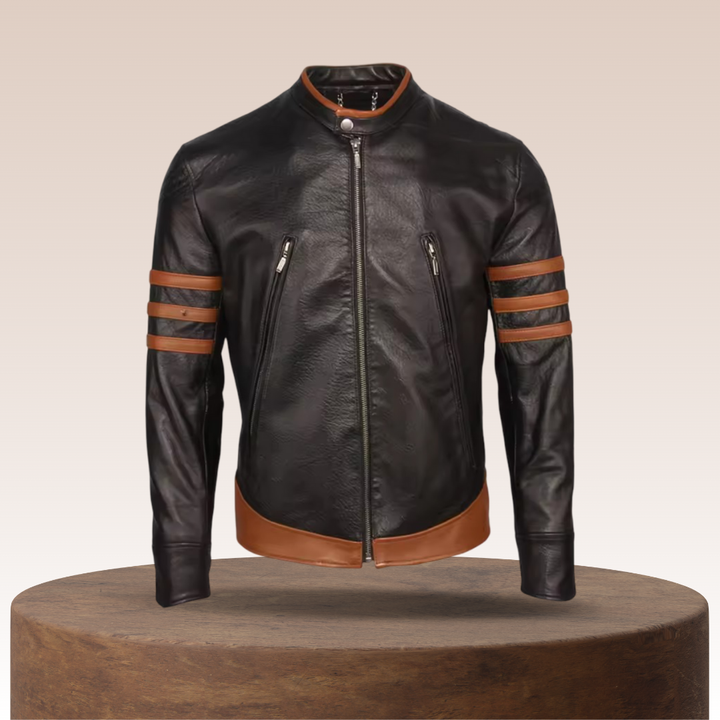 Evan | Miesten Wolverine Moto Nahkatakki