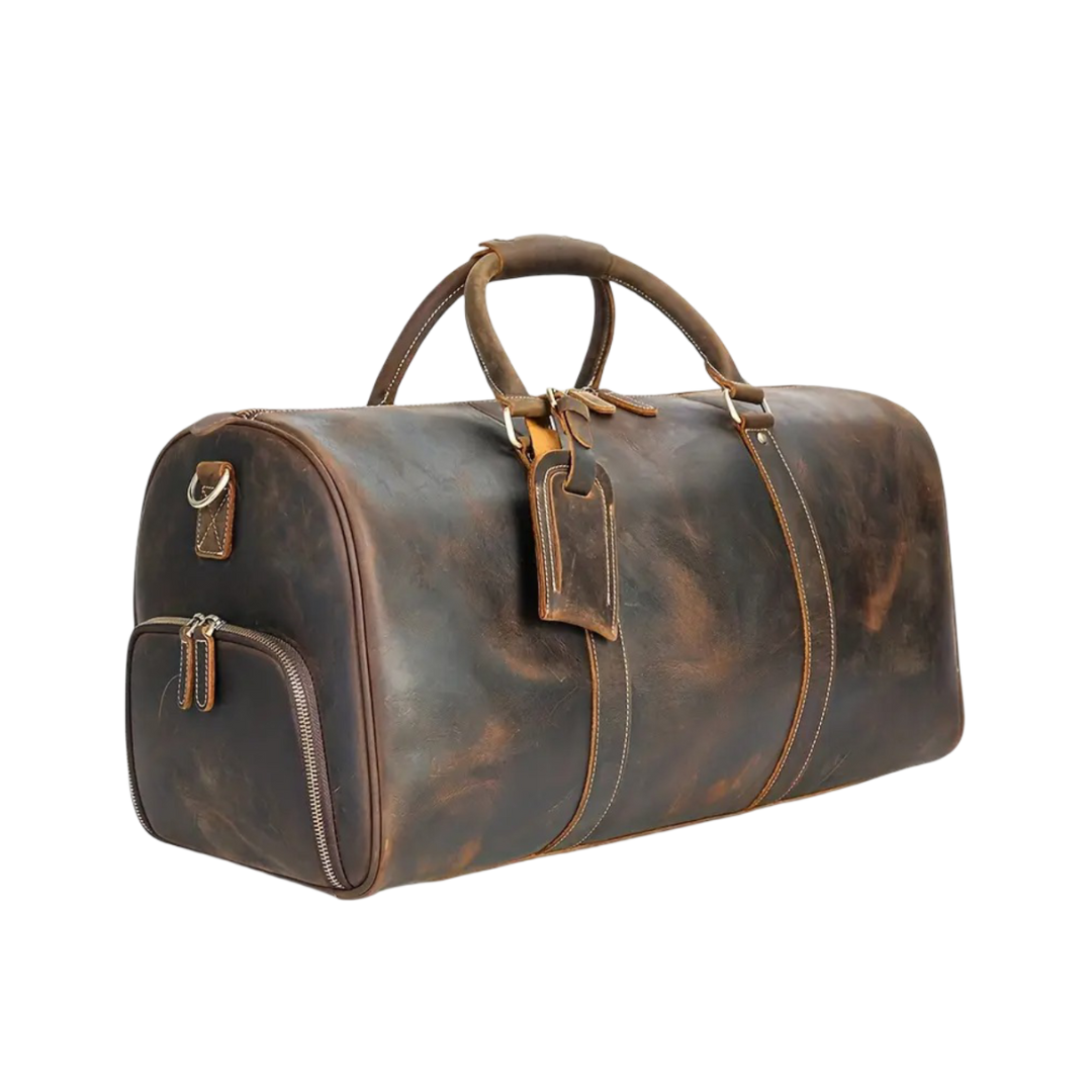Arden | klassinen nahkainen Duffel Tote