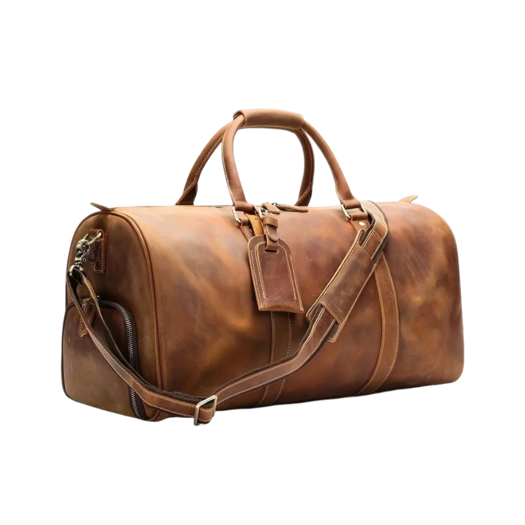 Arden | klassinen nahkainen Duffel Tote