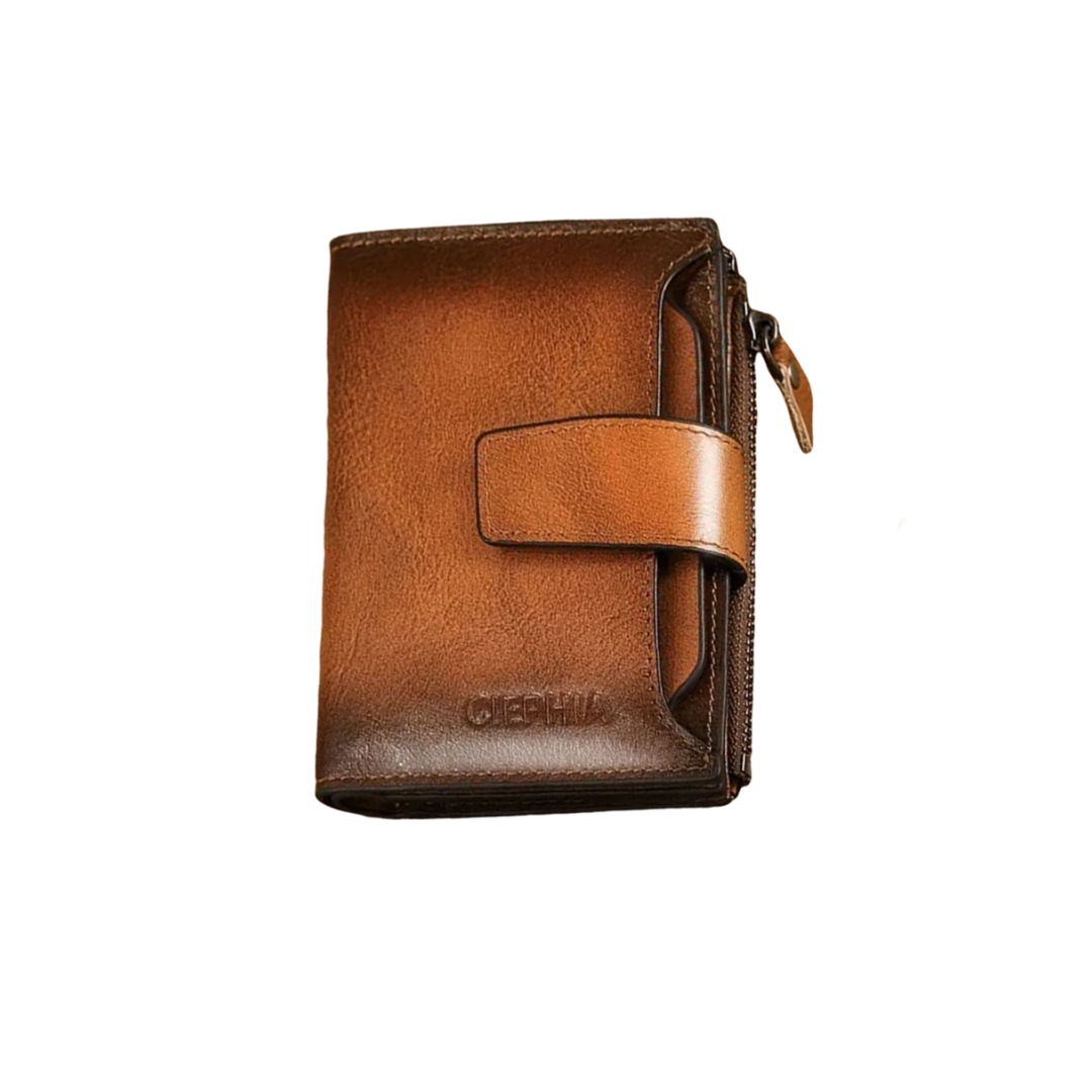 Callum | vintage-käsilompakko RFID-trifold